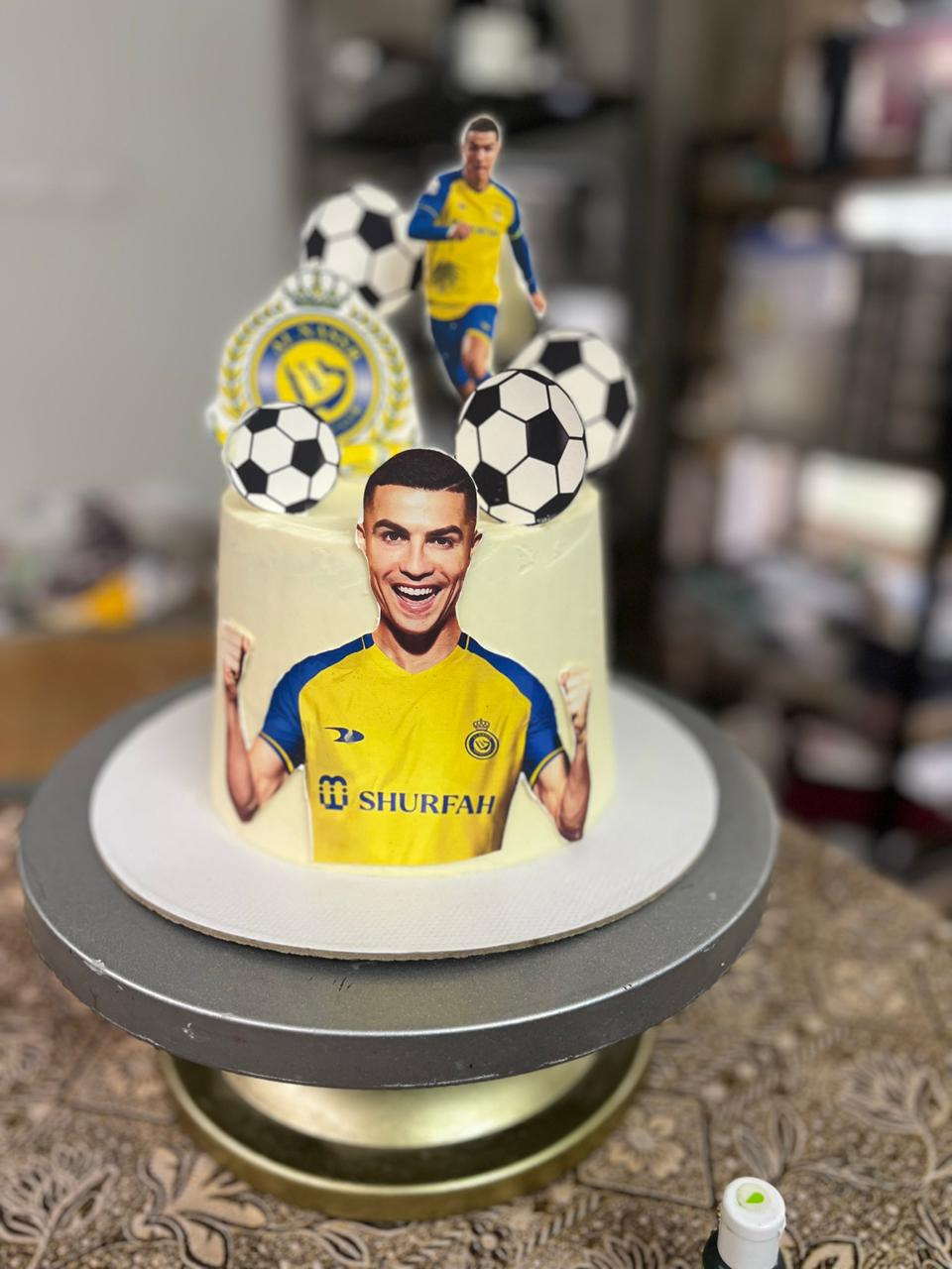 Ronaldo Football Theme Cake