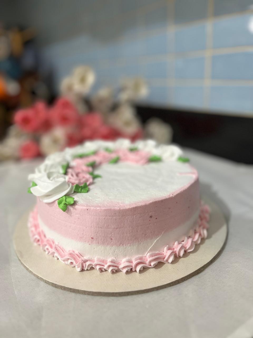 Pink Floral Cake